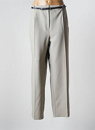 Pantalon droit stretch taille haute gris VERA VERNER femme