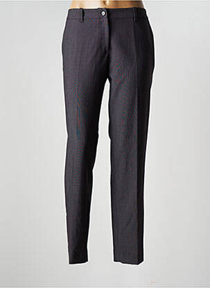 Pantalon droit fermeture zippée sous rabat boutonné taille normale gris MANIGANCE femme