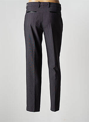 Pantalon droit fermeture zippée sous rabat boutonné taille normale gris MANIGANCE femme