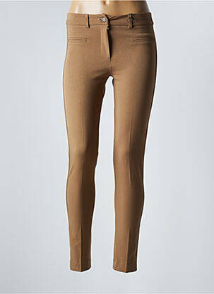 Pantalon slim stretch taille normale beige ABSOLU femme