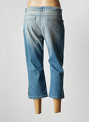 Pantacourt coupe droite taille haute bleu LUCCHINI femme