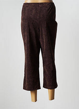 Pantacourt taille haute taille haute marron JEAN DELFIN femme