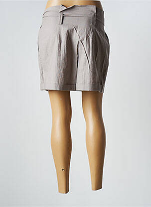 Short taille à pinces taille haute gris YOURS femme