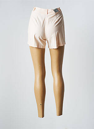 Short coupe droite taille haute rose LUCCHINI femme