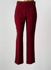 Pantalon droit rouge MAXIME pour femme seconde vue