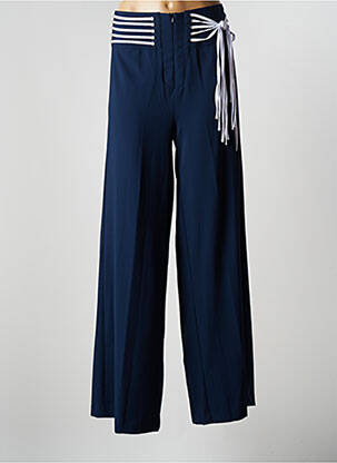 Pantalon large bleu LESLIE pour femme