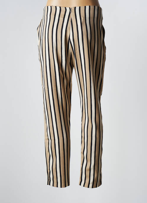 Pantalon droit beige RINASCIMENTO pour femme