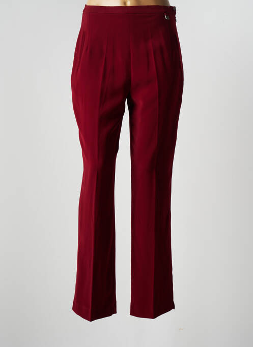 Pantalon droit rouge MAXIME pour femme