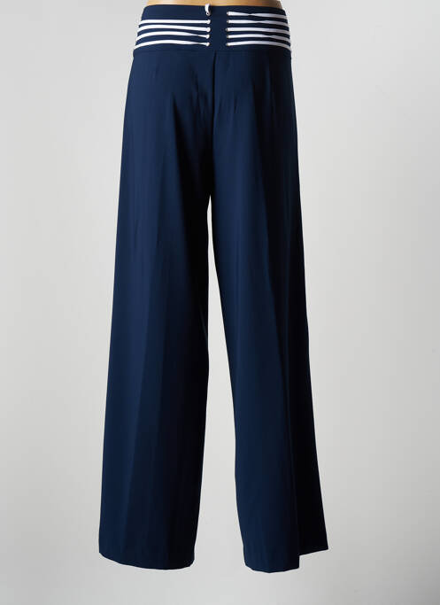 Pantalon large bleu LESLIE femme