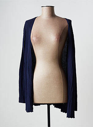 Gilet manches longues manches longues bleu TRIPODE femme
