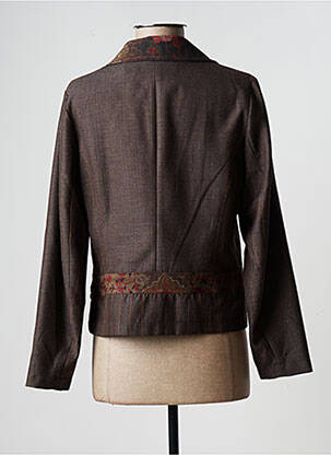 Blazer coupe cintrée marron ATLANTA femme