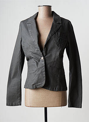 Blazer finition intérieure biaisée gris CARLA KOPS femme