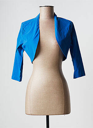 Boléro effet matière satinée bleu NANA BAILA femme