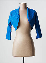 Boléro effet matière satinée bleu NANA BAILA femme