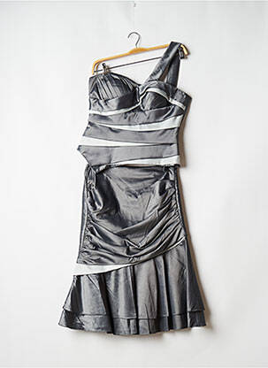 Ensemble jupe coupe cintrée gris CREATIF PARIS femme