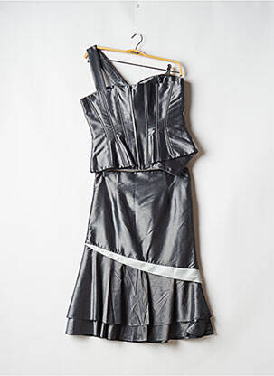 Ensemble jupe coupe cintrée gris CREATIF PARIS femme