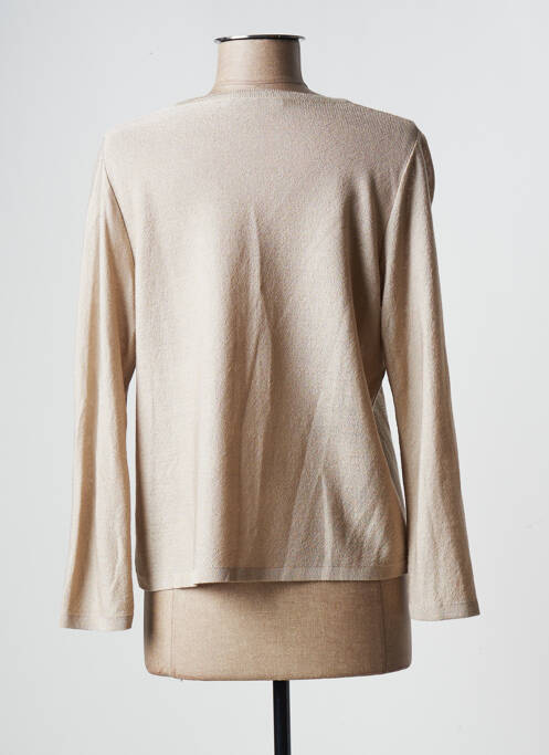 Gilet manches longues beige TELMAIL pour femme
