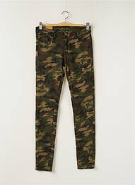 Pantalon slim stretch taille normale vert NINA CARTER femme