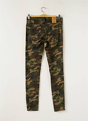 Pantalon slim stretch taille normale vert NINA CARTER femme
