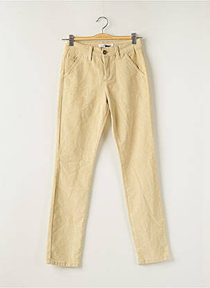 Pantalon chino taille basse taille basse beige R.DISPLAY femme