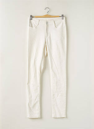 Pantalon slim stretch taille normale beige KY CREATION femme