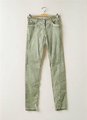 Pantalon slim stretch taille normale vert CARLA KOPS femme
