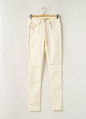 Pantalon slim stretch taille normale beige R.DISPLAY femme