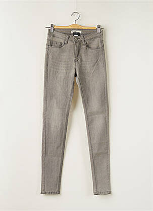 Jeans coupe slim slim taille normale gris NINA CARTER femme