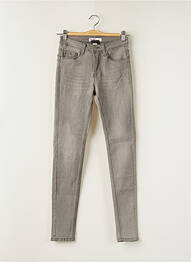 Jeans coupe slim slim taille normale gris NINA CARTER femme