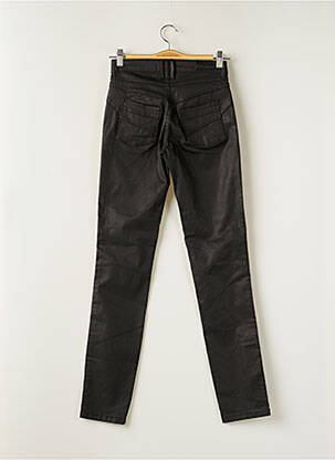 Pantalon slim tissage enduit taille normale noir CARLA KOPS femme
