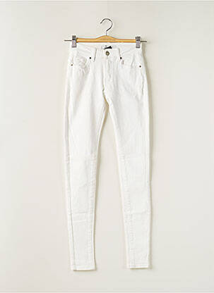 Pantalon slim stretch taille normale blanc NINA CARTER femme