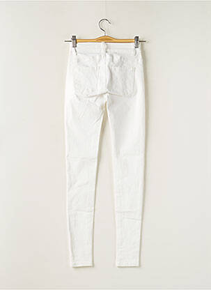 Pantalon slim stretch taille normale blanc NINA CARTER femme