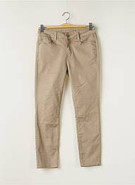 Pantalon slim stretch taille normale beige KY CREATION femme
