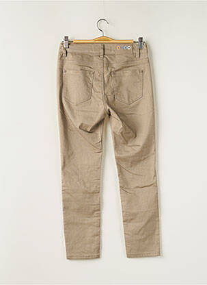 Pantalon slim stretch taille normale beige KY CREATION femme