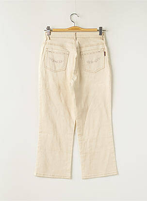 Pantacourt stretch taille normale beige I.QUING femme