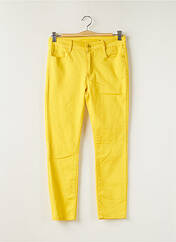 Pantalon 7/8 jaune KY CREATION pour femme seconde vue