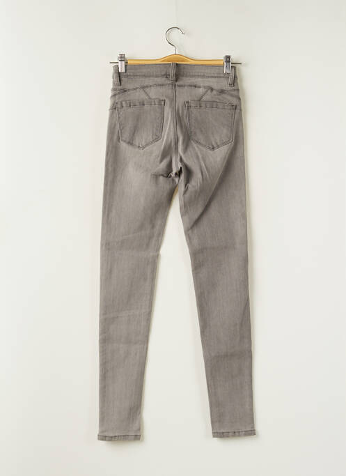 Jeans coupe slim gris NINA CARTER pour femme