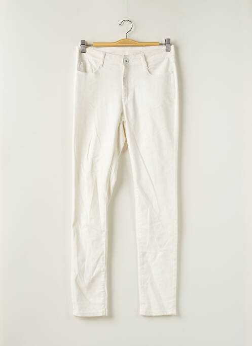 Pantalon slim beige KY CREATION pour femme