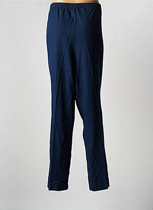 Pantalon droit stretch taille normale bleu GUY DUBOUIS femme