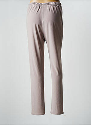 Pantalon droit stretch taille normale beige BOGUAR femme