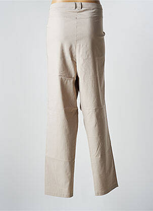 Pantalon droit stretch taille normale beige JEAN GABRIEL femme