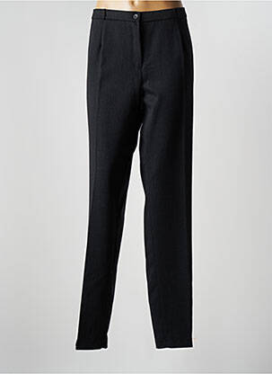 Pantalon chino fermeture zippée sous rabat boutonné gris ANNE KELLY femme