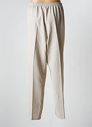 Pantalon droit stretch taille normale beige TELMAIL femme