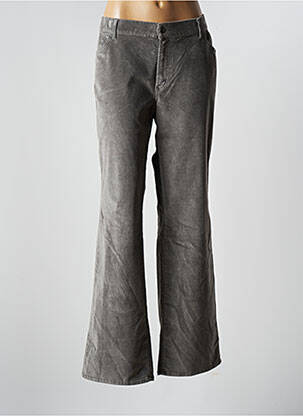 Pantalon droit stretch taille normale gris PIONIER femme