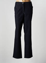 Pantalon droit stretch taille normale bleu PIONIER femme