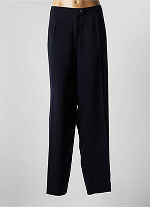 Pantalon chino fermeture zippée sous rabat boutonné taille normale noir ANNE KELLY femme