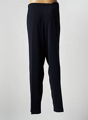 Pantalon chino fermeture zippée sous rabat boutonné taille normale noir ANNE KELLY femme
