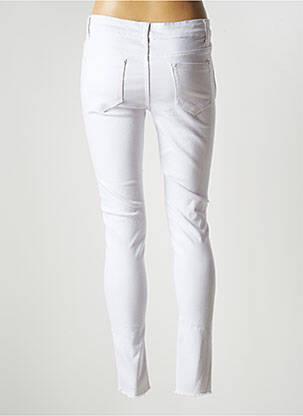 Pantalon slim skinny taille normale blanc NINA CARTER femme