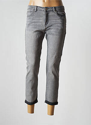 Jeans coupe slim gris R.DISPLAY pour femme