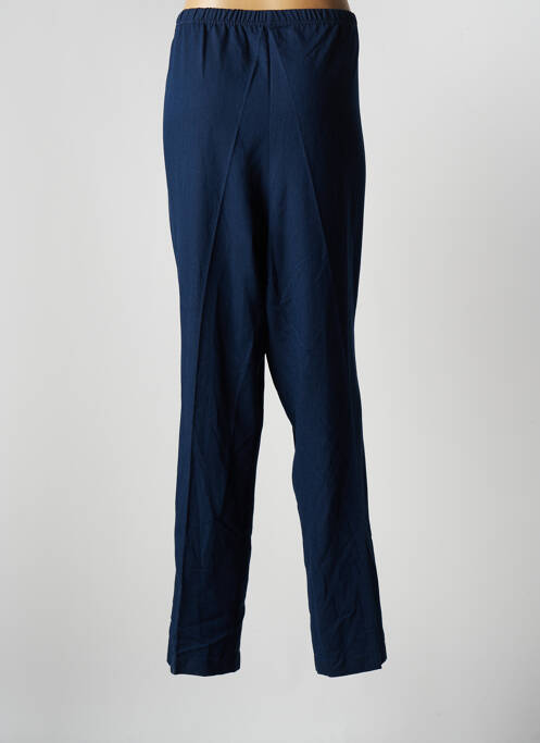 Pantalon droit stretch taille normale bleu GUY DUBOUIS femme